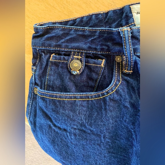 Jimmy Taverniti Denim Jeans. Distressed Wash, Button Fly Anti-Exposure. Size 34. - Picture 8 of 12